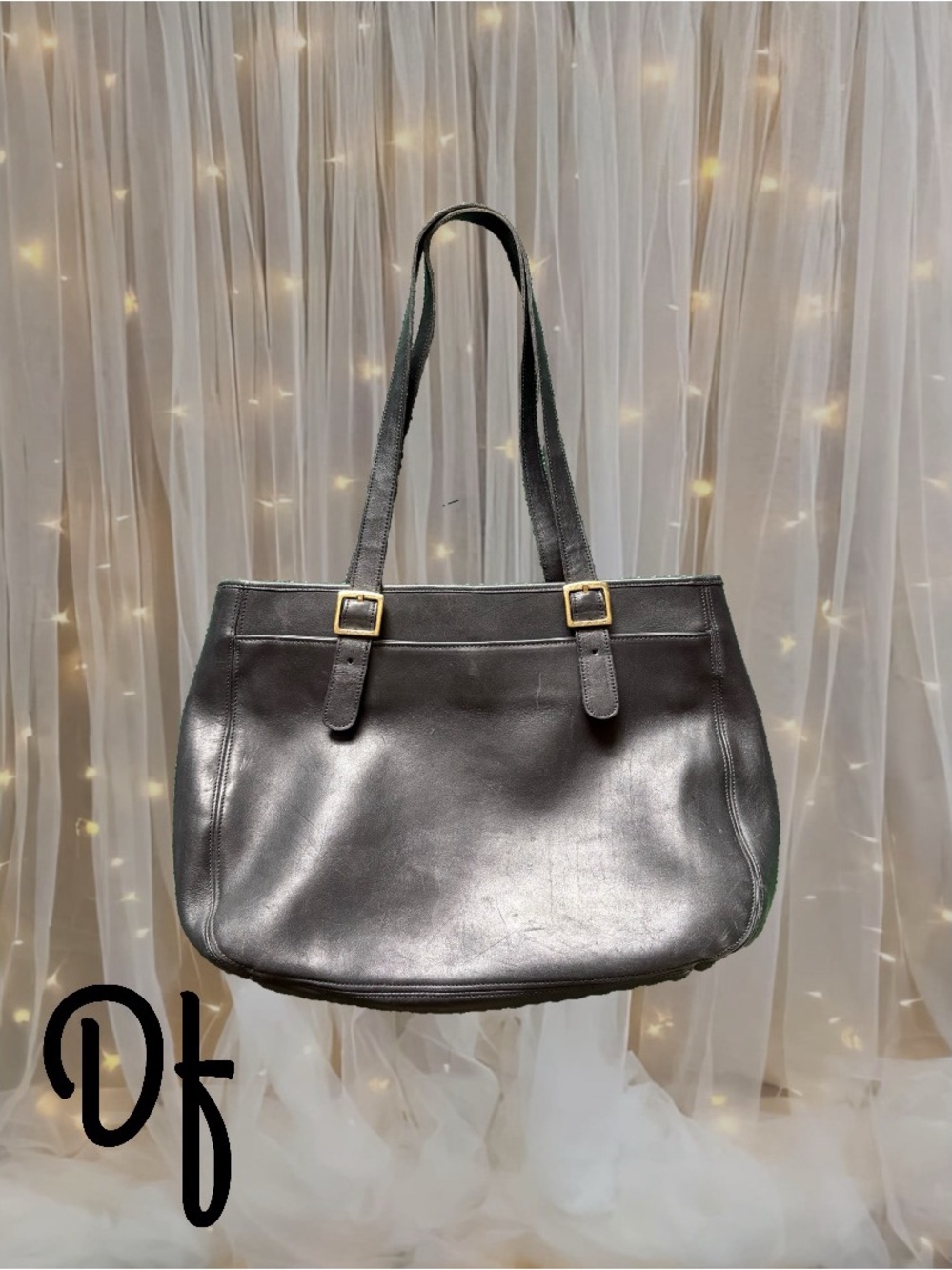 Coach Chelsea Black Leather Tote Bag